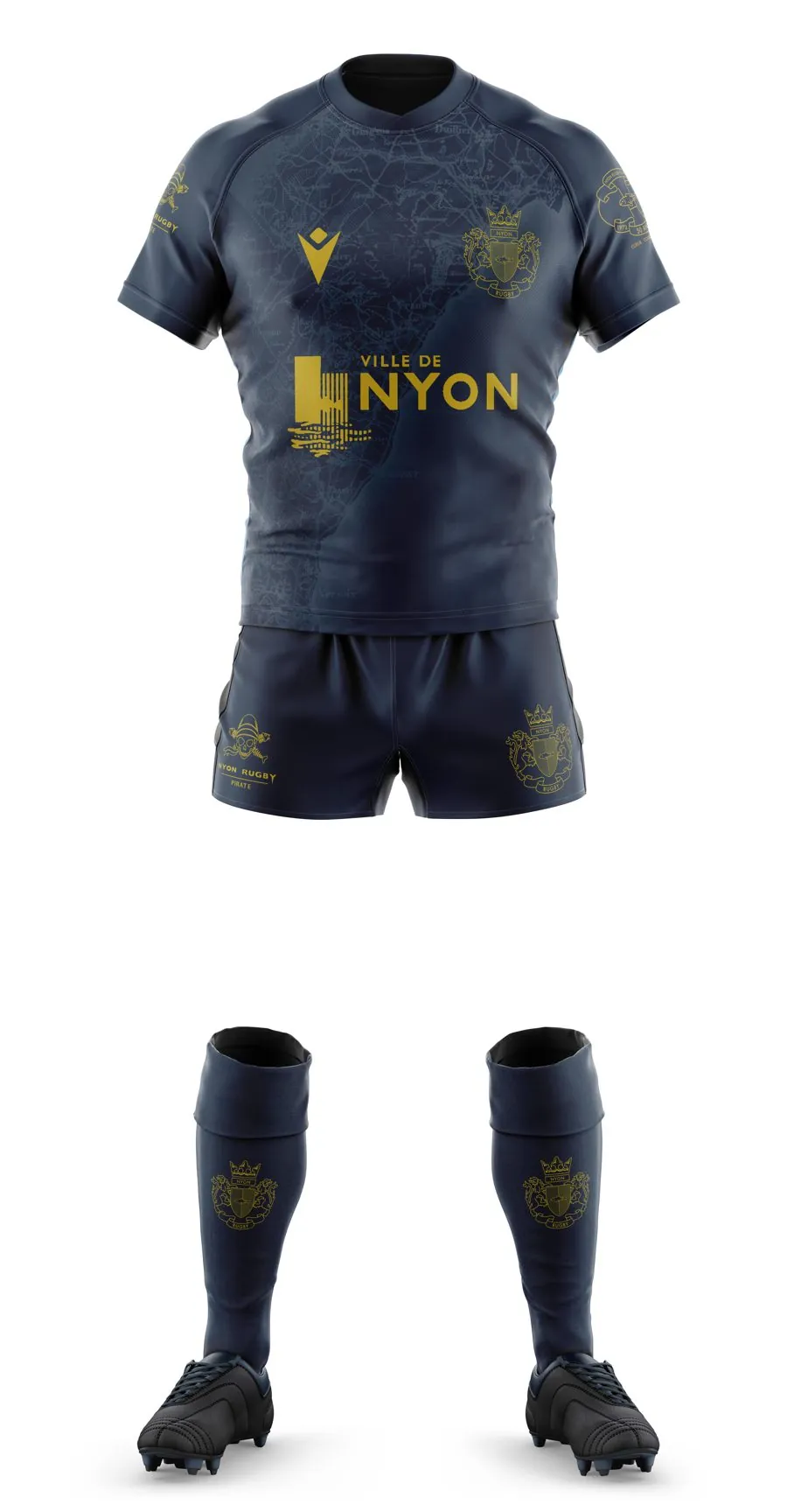 Tenue bleu nuit de la deuxième équipe